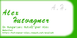 alex hutvagner business card